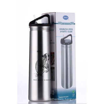 Stainless Steel Single Wall Outdoor Sports Water Bottle